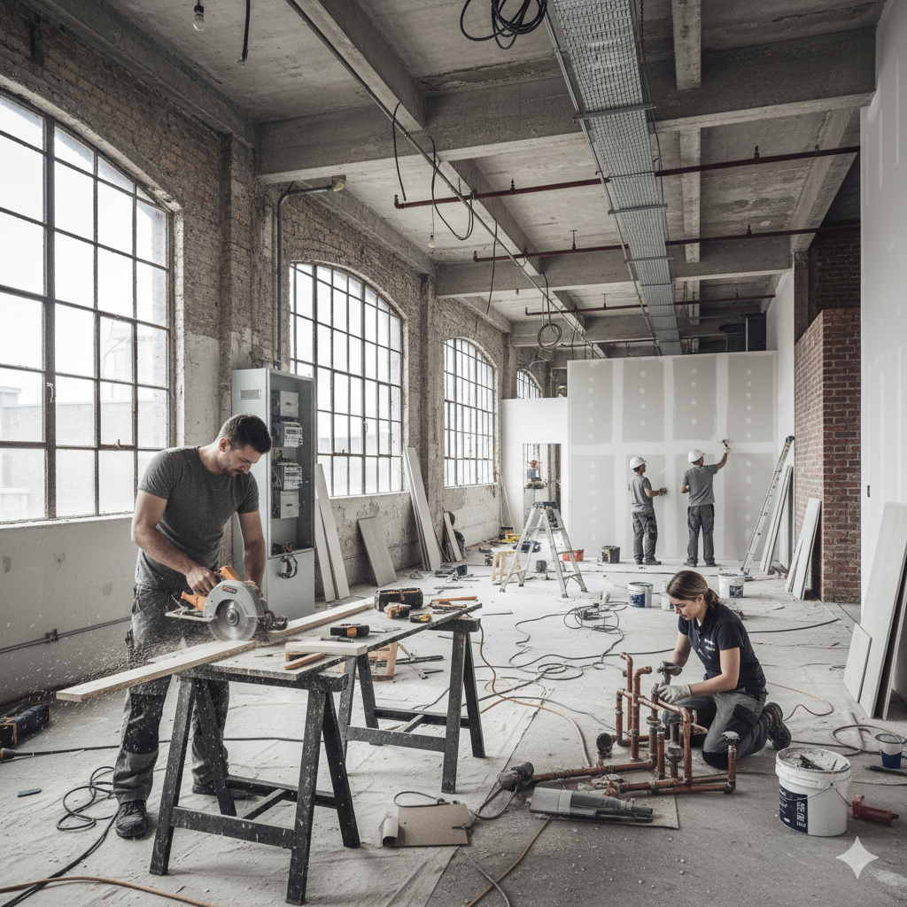 Rénovation tout corps d'état Paris - Entreprise TCE Île-de-France travaux complets